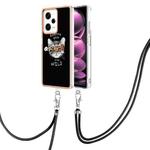 For Xiaomi Redmi Note 12 Pro 5G Global Electroplating Dual-side IMD Phone Case with Lanyard(Natural Growth)