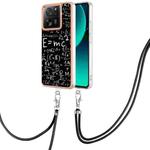 For Xiaomi 13T/13T Pro Electroplating Dual-side IMD Phone Case with Lanyard(Equation)