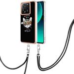 For Xiaomi 13T/13T Pro Electroplating Dual-side IMD Phone Case with Lanyard(Natural Growth)