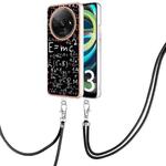 For Xiaomi Redmi A3 Electroplating Dual-side IMD Phone Case with Lanyard(Equation)