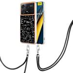 For Xiaomi Redmi K70E Electroplating Dual-side IMD Phone Case with Lanyard(Equation)