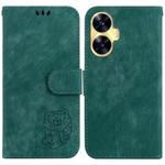 For Realme C55 Little Tiger Embossed Leather Phone Case(Green)