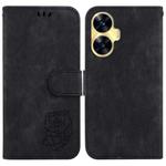 For Realme C55 Little Tiger Embossed Leather Phone Case(Black)