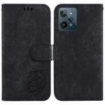For Realme C31 Little Tiger Embossed Leather Phone Case(Black)