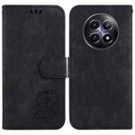 For Realme 12 5G Little Tiger Embossed Leather Phone Case(Black)