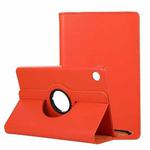 For Huawei MatePad T8 / C3 8 inch Litchi Texture Horizontal Flip 360 Degrees Rotation Leather Case with Holder(Orange)