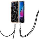 For Motorola Moto G Play 2023 Electroplating Dual-side IMD Phone Case with Lanyard(Equation)