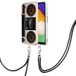 For Samsung Galaxy A13 5G / A04s / M13 5G Electroplating Dual-side IMD Phone Case with Lanyard(Retro Radio)