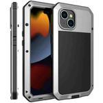 For iPhone 15 Plus Shockproof Life Waterproof Dust-proof Metal + Silicone Phone Case(Silver)