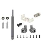 For Switch JoyCon Handle Metal Lock Replacement Parts, Spec:16 in 1 Lock Set Grey