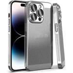 For iPhone 15 Pro Max Fine Mesh Cooling Phone Case(Silver)