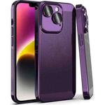 For iPhone 15 Fine Mesh Cooling Phone Case(Purple)