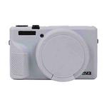 For Canon PowerShot G7 X Mark III / G7X3 Soft Silicone Protective Case with Lens Cover(Grey)
