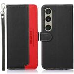 For Sony Xperia 1 VI KHAZNEH Litchi Texture Leather RFID Phone Case(Black)