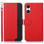 For Sony Xperia 10 VI KHAZNEH Litchi Texture Leather RFID Phone Case(Red)