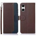 For Sony Xperia 10 VI KHAZNEH Litchi Texture Leather RFID Phone Case(Brown)