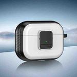 For AirPods Pro 2 TPU + PC Wireless Earphones Case with Magnetic Switch(White)