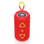 T&G TG-656 Portable Wireless 3D Stereo Subwoofer Bluetooth Speaker Support FM / LED Atmosphere Light(Red)