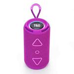 T&G TG-656 Portable Wireless 3D Stereo Subwoofer Bluetooth Speaker Support FM / LED Atmosphere Light(Purple)