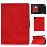 For iPad Air 2022 10.9 Cowhide Texture Leather Smart Tablet Case(Red)