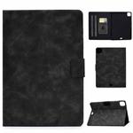 For iPad Pro 11 2024 Cowhide Texture Leather Smart Tablet Case(Grey)