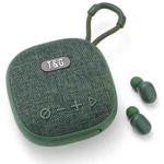 T&G TG-813 2 in 1 TWS Bluetooth Speaker Earphone with Charging Box(Green)