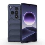 For OPPO Find X7 5G Magic Shield TPU + Flannel Phone Case(Dark Blue)