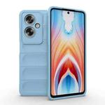 For OPPO A79 5G Global Magic Shield TPU + Flannel Phone Case(Light Blue)