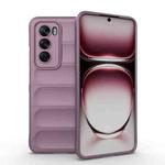 For OPPO Reno12 Global Magic Shield TPU + Flannel Phone Case(Purple)