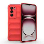 For OPPO Reno12 Pro Global Magic Shield TPU + Flannel Phone Case(Red)