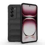 For OPPO Reno12 Pro Global Magic Shield TPU + Flannel Phone Case(Black)