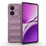 For OPPO A3X 5G India Magic Shield TPU + Flannel Phone Case(Purple)