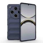 For OPPO Find X8 Pro 5G Magic Shield TPU + Flannel Phone Case(Dark Blue)