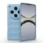 For OPPO Find X8 Pro 5G Magic Shield TPU + Flannel Phone Case(Light Blue)