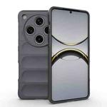 For OPPO Find X8 Pro 5G Magic Shield TPU + Flannel Phone Case(Dark Grey)