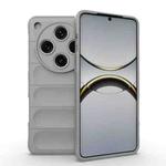 For OPPO Find X8 Pro 5G Magic Shield TPU + Flannel Phone Case(Grey)