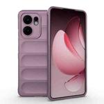 For OPPO Reno13 F 5G Global Magic Shield TPU + Flannel Phone Case(Purple)