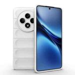For OPPO Reno12 F 5G Global Magic Shield TPU + Flannel Phone Case(White)