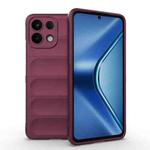 For OPPO K13 5G Magic Shield TPU + Flannel Phone Case(Wine Red)