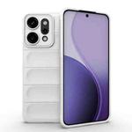 For OPPO Reno14 Pro Global Magic Shield TPU + Flannel Phone Case(White)