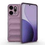 For OPPO Reno14 Pro Global Magic Shield TPU + Flannel Phone Case(Purple)