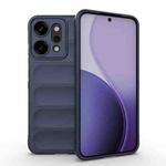 For OPPO Reno14 Pro Global Magic Shield TPU + Flannel Phone Case(Dark Blue)