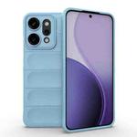 For OPPO Reno14 Pro Global Magic Shield TPU + Flannel Phone Case(Light Blue)
