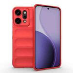 For OPPO Reno14 Pro Global Magic Shield TPU + Flannel Phone Case(Red)