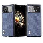 For Xiaomi Mix Fold 3 ABEEL Carbon Fiber Texture Protective Phone Case(Light Blue)