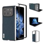 For Xiaomi Mix Fold 4 ABEEL Genuine Leather + PC Litchi Texture Phone Case(Green)