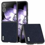 For Xiaomi Mix Flip ABEEL Cross Texture Genuine Leather Phone Case(Blue)