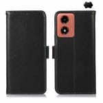 For Motorola Moto G04 / G24 Magnetic Crazy Horse Texture Genuine Leather RFID Phone Case(Black)