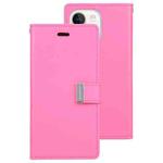 For iPhone 15 Plus GOOSPERY RICH DIARY Crazy Horse Texture Leather Phone Case(Rose Red)