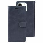 For iPhone 15 Pro Max GOOSPERY MANSOOR DIARY 9 Card Slots Leather Phone Case(Dark Blue)